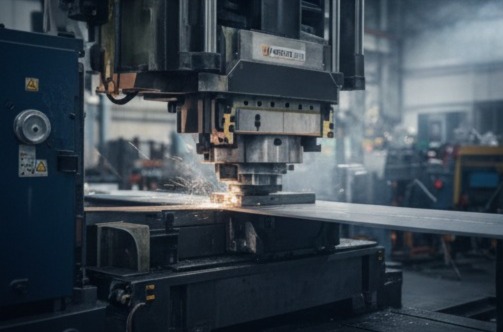 Máquina que hace embutición y estampado profundo en metalmecanica